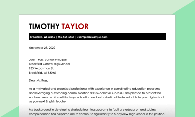 cover letter Builder